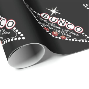 Was passiert bei Bunco Bleibe bei Bunco Fun Geschenkpapier