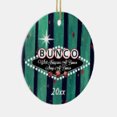 Was passiert bei Bunco Holiday Stripe Keramik Ornament (Rechts)