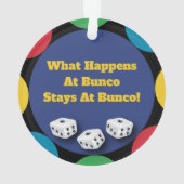 Was passiert bei Bunco? Ornament (Rückseite)