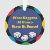 Was passiert bei Bunco? Ornament (Vorderseite)