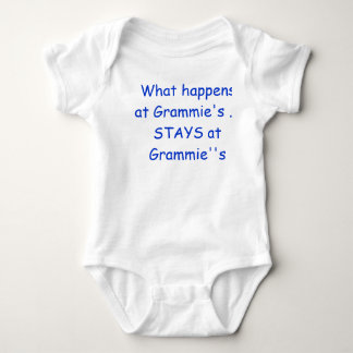 Was passiert bei Grammy's .. BLEIBE bei Grammy Baby Strampler
