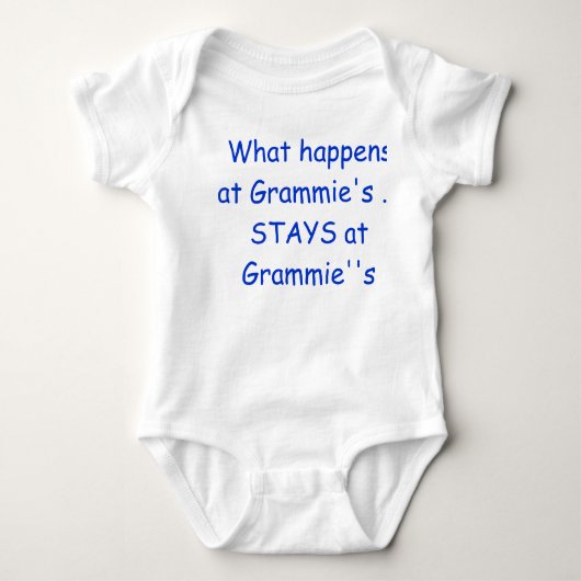 Was passiert bei Grammy's .. BLEIBE bei Grammy Baby Strampler (Vorderseite)