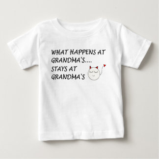 WAS PASSIERT BEI GRANDMAS...BLEIBE BEI GRANDMAS! BABY T-SHIRT
