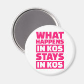 Was passiert bei Kos bleibe in Kos? Magnet (Vorderseite/Rückseite)