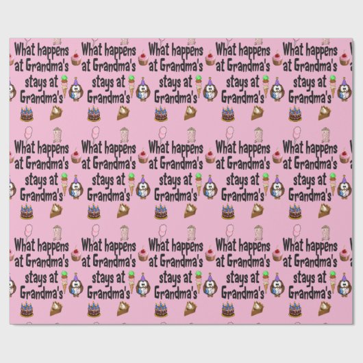 Was passiert bei Oma Geschenkpapier (Flach)