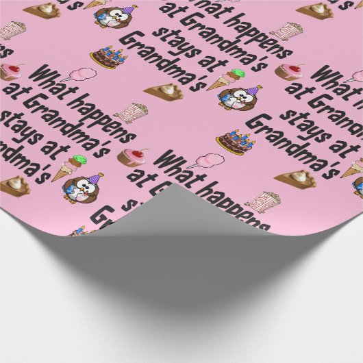 Was passiert bei Oma Geschenkpapier (Ecke)