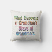 Was passiert bei Oma's Bleibe bei Oma's Funny Kissen (Vorderseite)