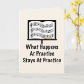 Was passiert bei Practice Orchestra Grußkarte? Karte (Gelbe Blume)