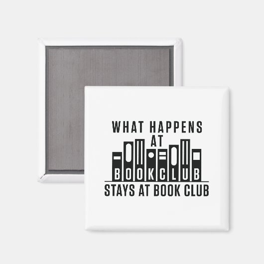 Was passiert im Book Club Bleibe im Book Club Magnet (Vorderseite/Rückseite)