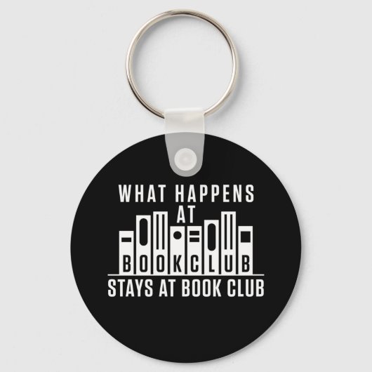 Was passiert im Book Club Bleibe im Book Club Schlüsselanhänger (Vorderseite)