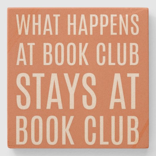 Was passiert im Book Club Stone Untersetzer (Vorderseite)