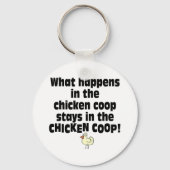 Was passiert im Hühnercoop? Schlüsselanhänger (Vorderseite)