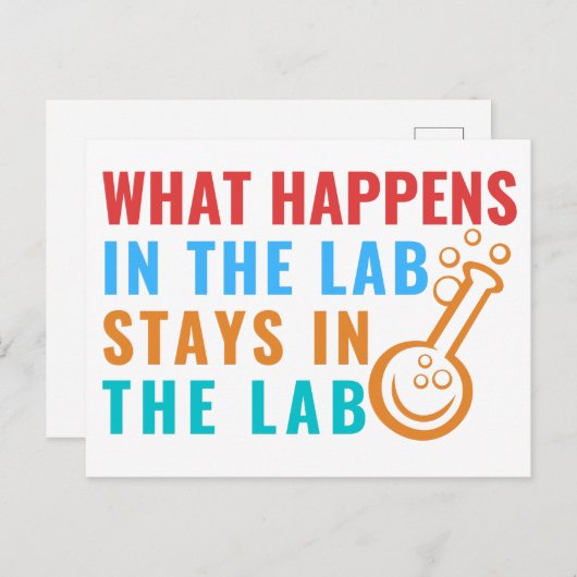 WAS PASSIERT IM LABRADOR BLEIBE IM LABRADOR - LABL POSTKARTE (Vorne/Hinten)