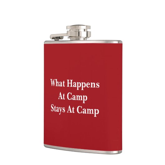 Was passiert im Lager bleibe? Flachmann (Links)