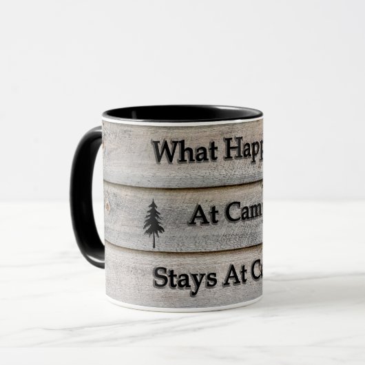 Was passiert im Lager bleibe? Tasse (Vorderseite Links)