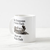 Was passiert im Zugclub Bleibe, Dampfzug Kaffeetasse (Vorderseite Links)