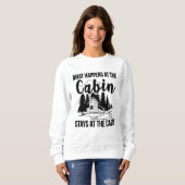 Was passiert in der Kabine bleibe am Wort der Kabi Sweatshirt (Vorne ganz)