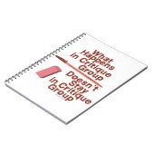 Was passiert in der Kritique Group Snarky Autor Notizblock (Linke Seite)