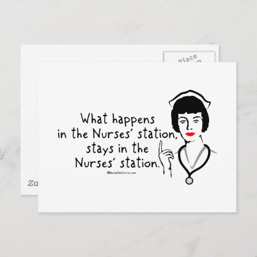 Was passiert in der Kurstation Postkarte (Vorne/Hinten)