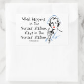 Was passiert in der Kurstation Rechteckiger Aufkleber (Tasche)