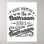 Was passiert in der Toilette? Poster (Vorne)