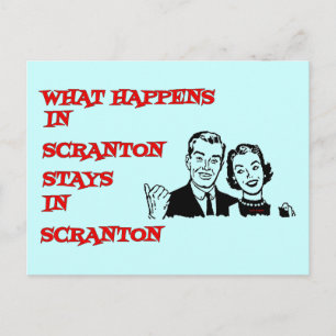 Was passiert in Scranton Postkarte