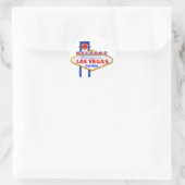 Was passiert in Vegas Aufklebern? Runder Aufkleber (Tasche)