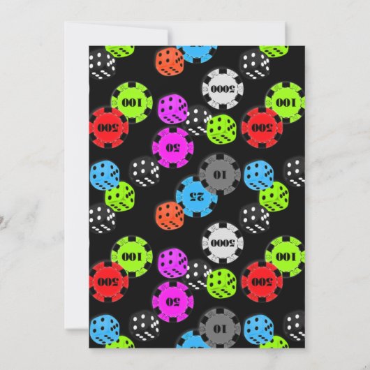 WAS PASSIERT IN VEGAS BLK BACHELOR PARTY INVITE EINLADUNG (Rückseite)