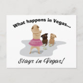 Was passiert in Vegas Mops Bachelor Party, Geschen Postkarte (Vorderseite)
