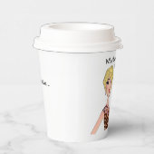 "Was passiert vor dem Kaffee, bleibe vor dem Kaffe Pappbecher (Rechts)