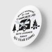 ****WAS PASSIERT WÄHREND DES CAMPINGS*** RUNDE WANDUHR (Winkel)