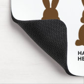 Was passiert, wenn du ein Schokoladenhasen isst? Mousepad (Ecke)