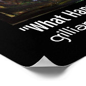 "Was passiert, wenn man nichts sagt?" Poster (Ecke)