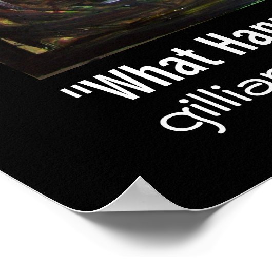 "Was passiert, wenn man nichts sagt?" Poster (Ecke)