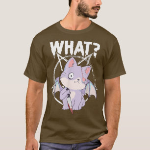 Was Pastel hat Pentagramm Funny Cat T-Shirt