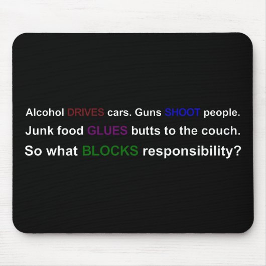 Was persönlicher Verantwortlichkeit geschah Mousepad (Vorne)