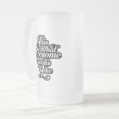 Was Phantastisch aussieht wie Mattierte Glass-Bier Mattglas Bierglas (Vorderseite Links)