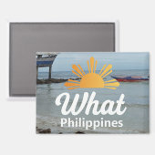 Was Philippinen Magnet  (Vorderseite/Rückseite)