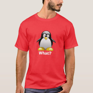 Was? Pinguin (das Rot der Männer) T-Shirt