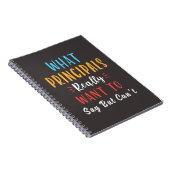 was Principal wirklich gewollt zu sagen, aber nich Notizblock (Rechte Seite)