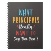 was Principal wirklich gewollt zu sagen, aber nich Notizblock (Vorderseite)