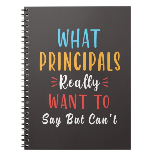 was Principal wirklich gewollt zu sagen, aber nich Notizblock (Vorderseite)