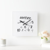 WAS QUADRATISCHE WANDUHR (Zuhause)