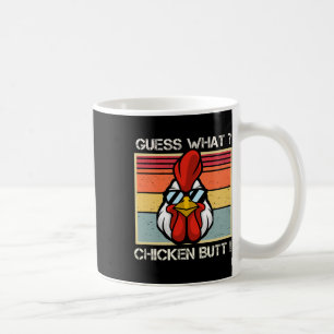 Was Ratet Mal Hühnerhintern Lustiger Retro-Humor Kaffeetasse