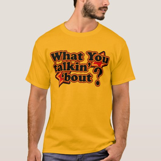 Was redest du über T-Shirts (Vorderseite)