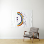 Was Regenbogenhai Wandteppich (Beispiel (Horizontal))