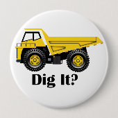 Was? - Riesiger, 4-Zoll-Round-Button Button (Vorderseite)