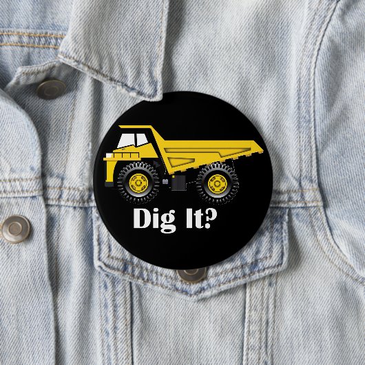 Was? - Riesiger, 4-Zoll-Round-Button Button (Beispiel)