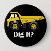 Was? - Riesiger, 4-Zoll-Round-Button Button (Vorderseite)