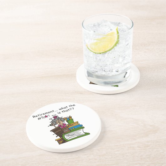 Was Ruhestands-Spaß ist Getränkeuntersetzer (Seite)